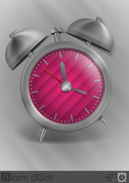 金属の古典的なスタイルの目覚まし時計 — ストックベクタ