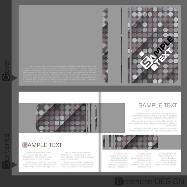Diseño de plantilla de folleto. — Archivo Imágenes Vectoriales
