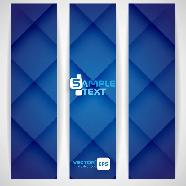 青い正方形抽象的な背景 — ストックベクタ