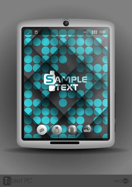 Tablet PC, mobiele telefoon — Stockvector