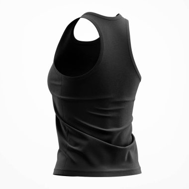 Kadınların Tank Üst Model, Yarım Taraflı Arka Görünüm