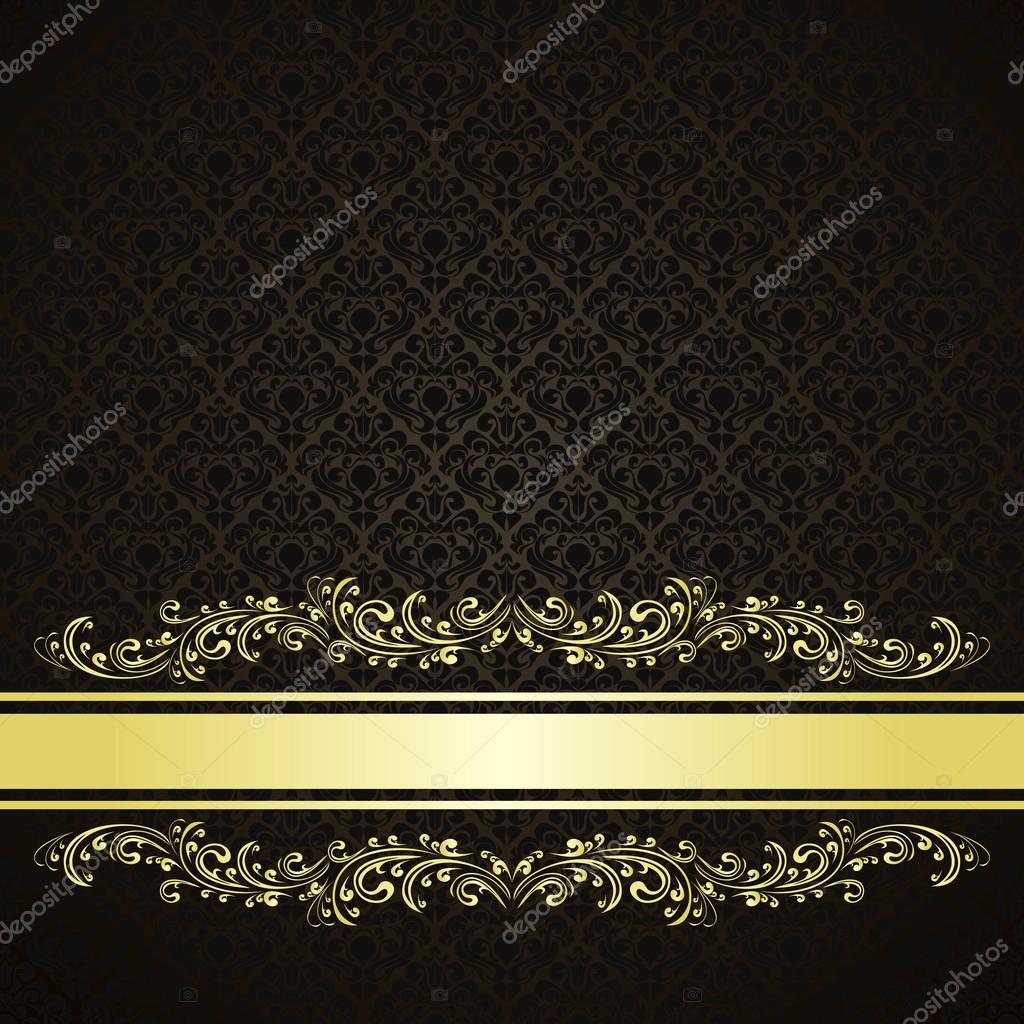 Luxury charcoal Background decorated a Vintage ornament Stock Vector ...