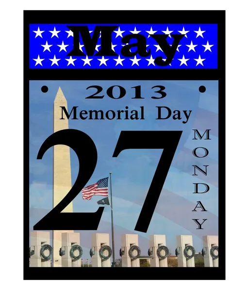 2013 Gedenktag Datum Symbol — Stockfoto