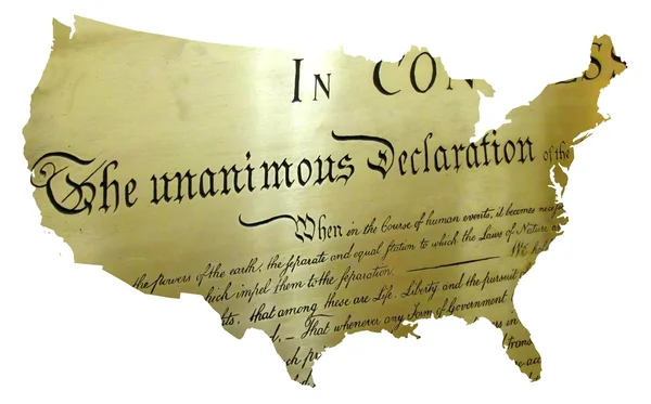 Декларация независимости — стоковое фото