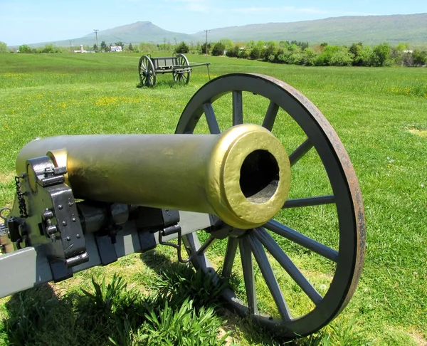 Gold cannon — Stock Photo, Image