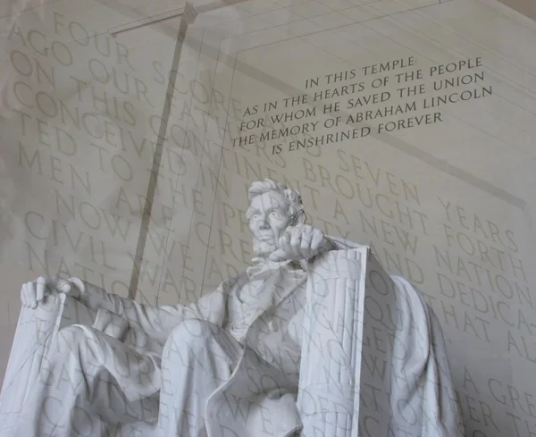 Lincoln Memorial - vier score en zeven jaar geleden. . . — Stockfoto