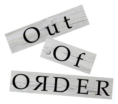 Out of order clipart