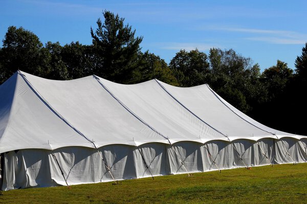 Giant white tent