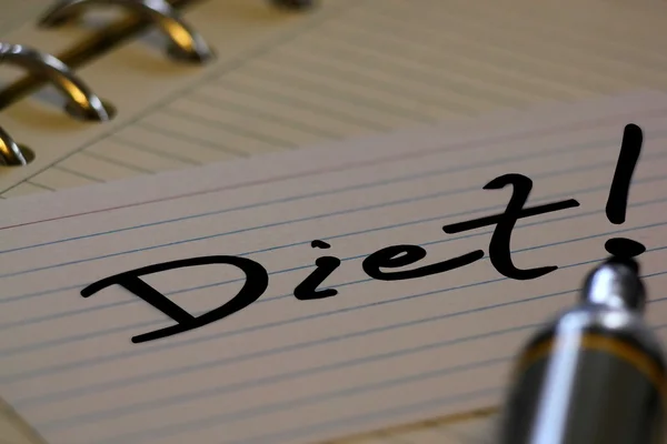 The plan is to diet — Stock Photo, Image