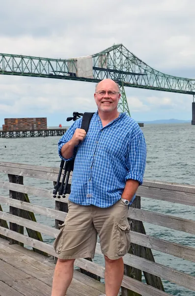 Retired Man On Vacation — Stock Photo, Image