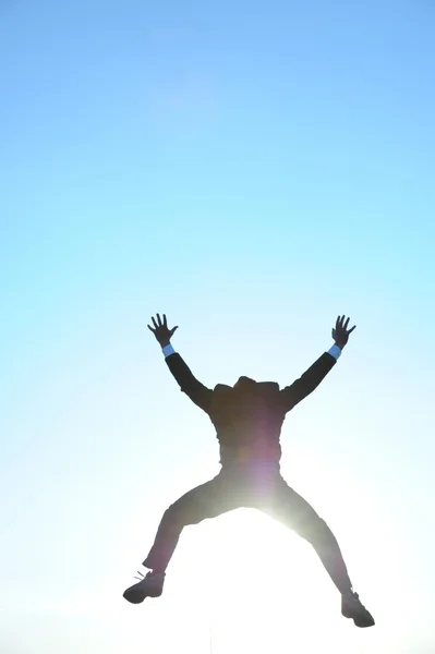 Businessman in the sunlight — Stock Photo, Image