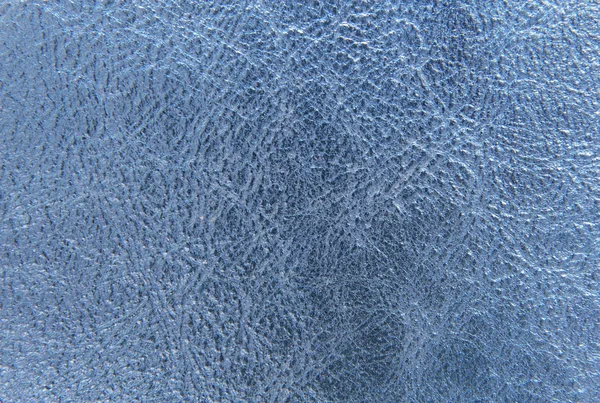 Blue textured leather background — Stock Photo, Image