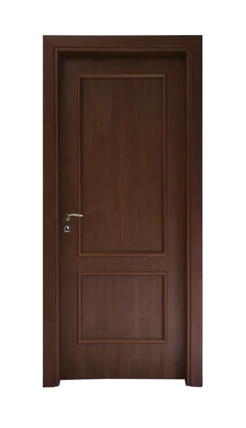 Ciemne brązowe drzwi — Zdjęcie stockowe