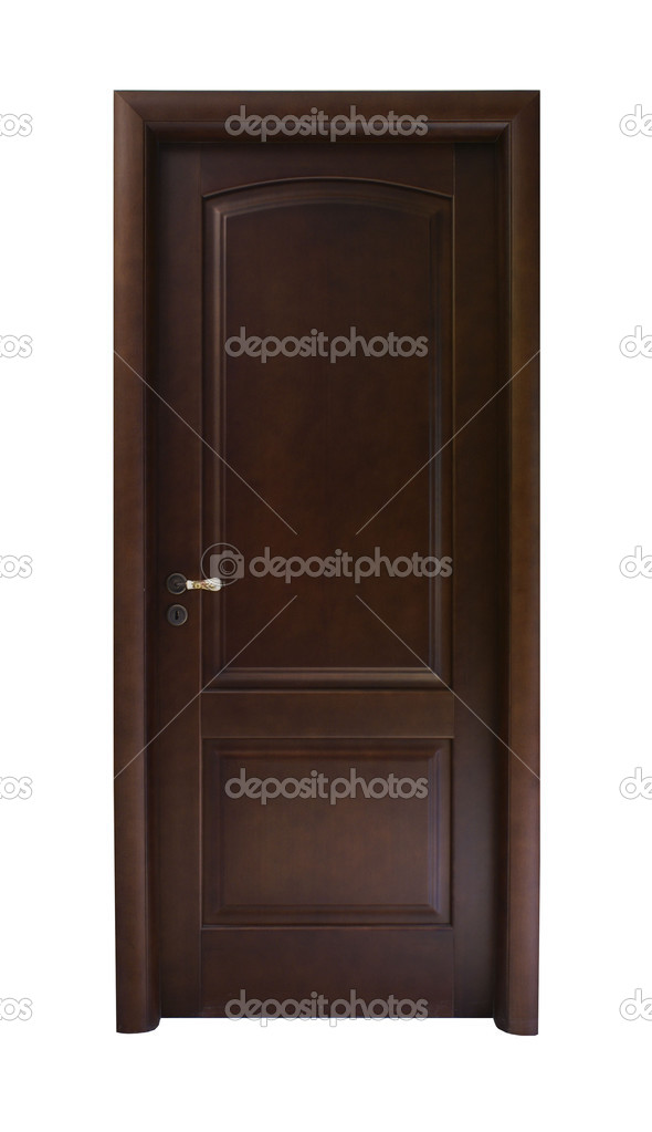 Dark brown door