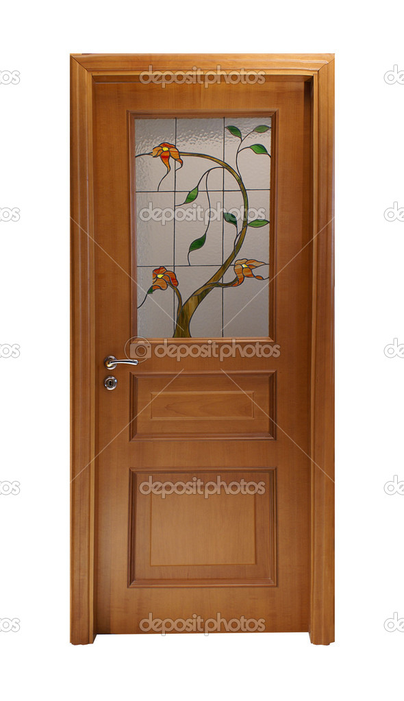 Door with flowers