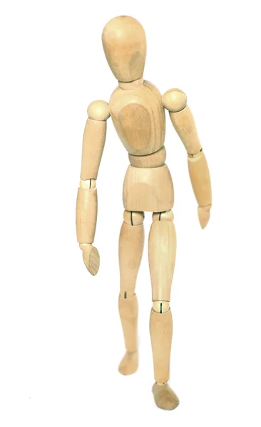 Wooden Dummy Walking — Stock Photo, Image