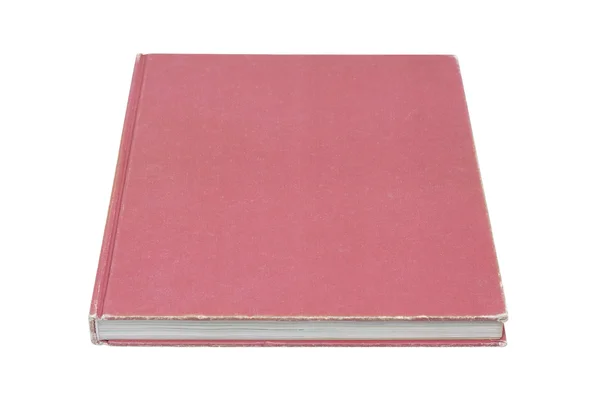 Blank old book (Clipping path) isolated on white background — Stock Photo, Image