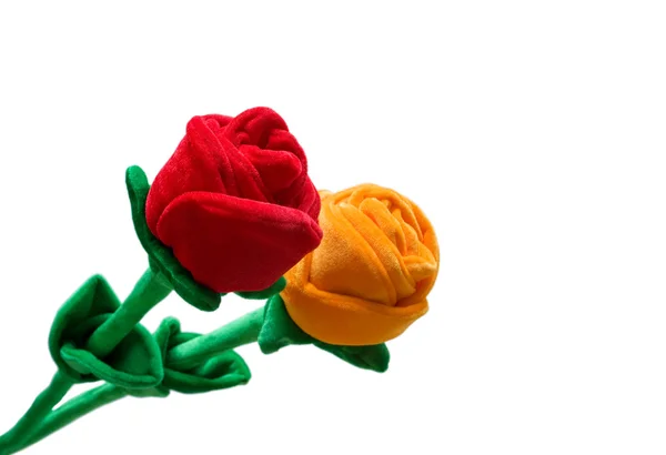 Fabric Roses — Stock Photo, Image