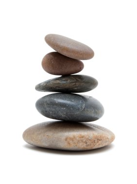 Stones in balanced pile clipart