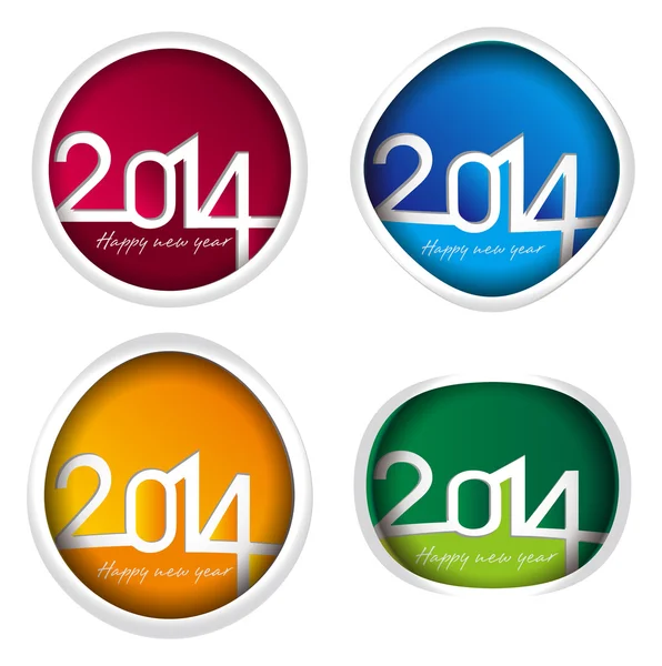 2014 jaar set — Stockvector