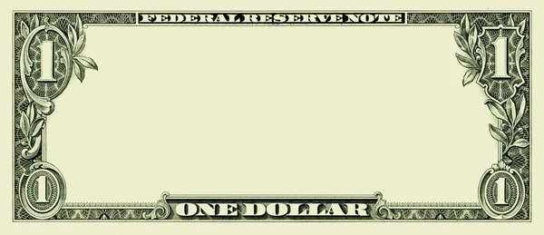 Blank one dollar bill — Stock Photo, Image