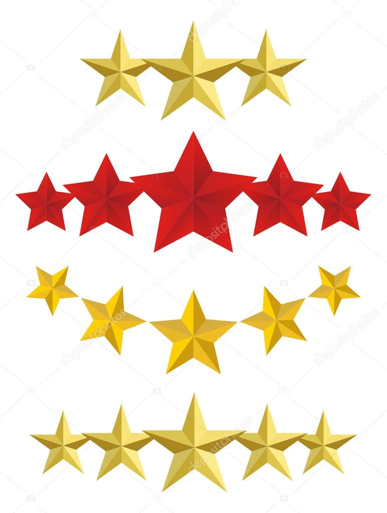 Vector Five star service isolated