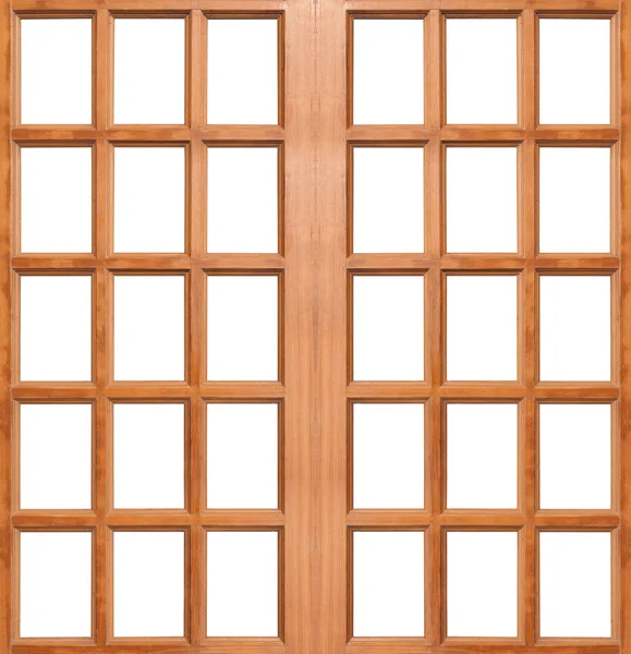 Puerta de madera aislada — Foto de Stock
