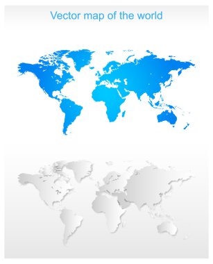 Vektör Dünya Haritası deseni