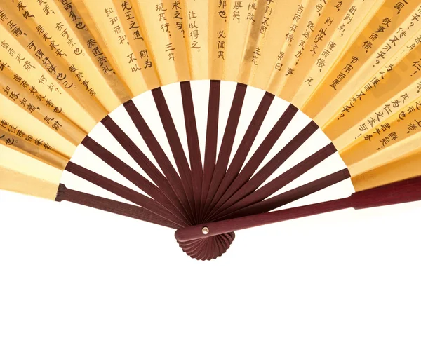 Chinese fan isolated on white background — Stock Photo, Image