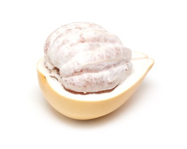 Pomelo veya Çin greyfurt beyaz arka plan izole