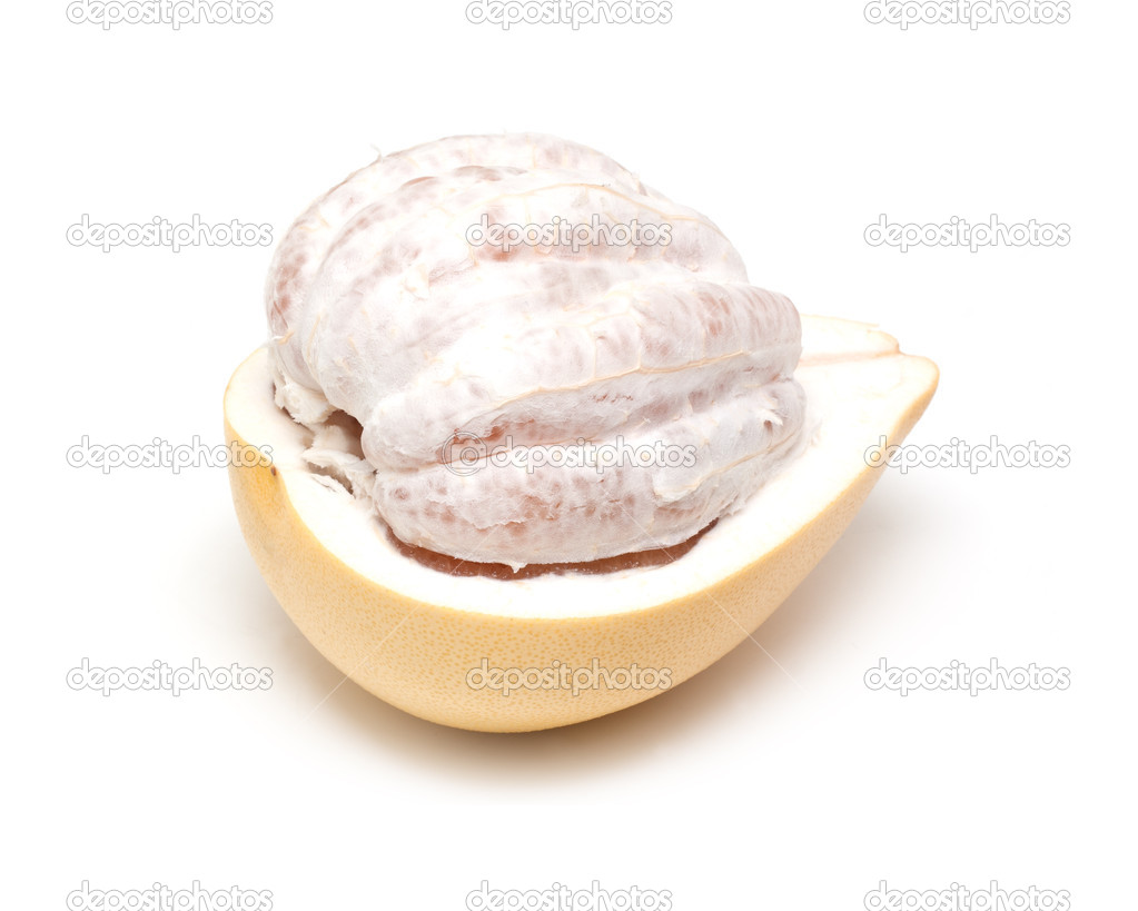 Pomelo or Chinese grapefruit isolated on white background
