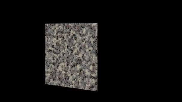 Cube Rotate Mirage Bump Cement Texture Rendering — стоковое видео