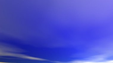 blue sky soft clouds slow motion 3d rendering