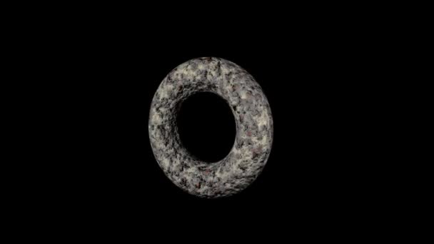Pierścień Obracać Cementu Miraż Tekstury Renderowania — Wideo stockowe