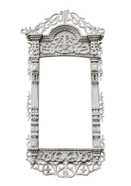 Carved window frame Royalty Free Stock Images