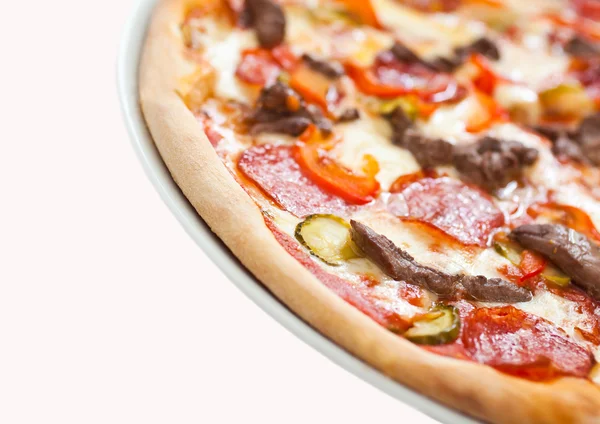 Fragment of pizza Royalty Free Stock Photos