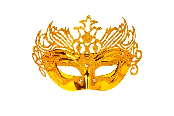 Maschera carnevale d'oro — Foto Stock