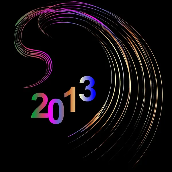 Felice anno nuovo 2013 — Vettoriale Stock