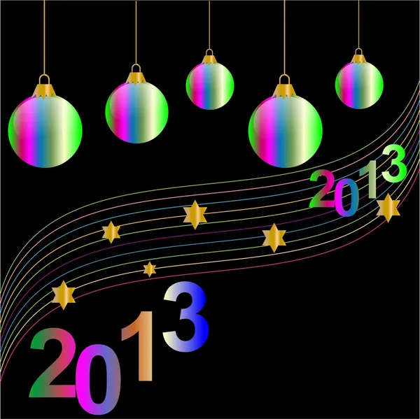 Ευτυχισμένο το νέο έτος 2013 — Διανυσματικό Αρχείο
