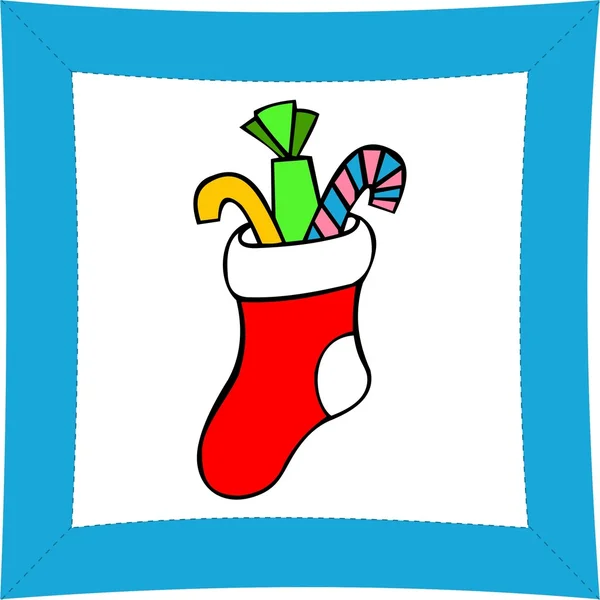 Christmas Stocking — Stock Vector