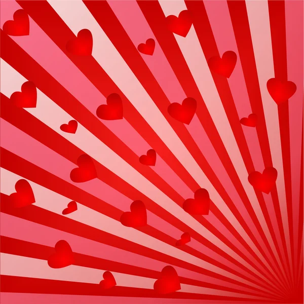 Día de San Valentín fondo con corazones — Vector de stock