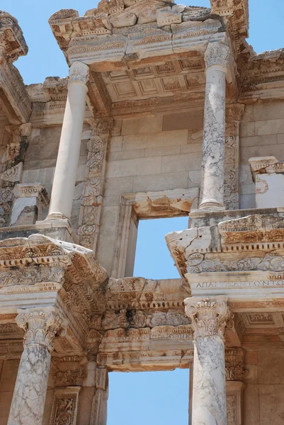 Biblioteca Celsius en Efesus cerca de Izmir, Turquía - Imágenes de stock libres de derechos