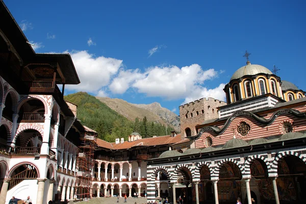 Klášter st ivan rilski, Rilského pohoří, Bulharsko — Stock fotografie