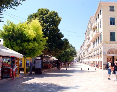 Liston sokak Korfu Adası