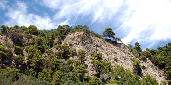 Paisaje de montaña de la isla de Corfú — Foto de Stock