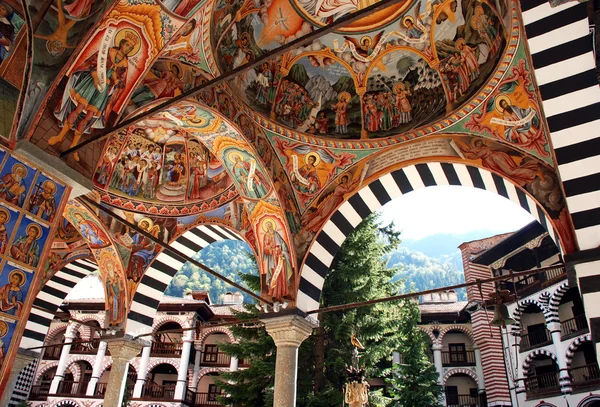 Monastero di San Giovanni Rilski, montagna di Rila, Bulgaria — Foto Stock