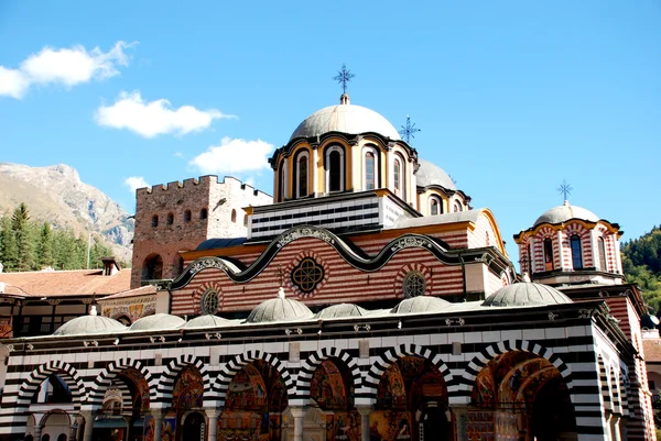 Klášter st john rilski, Rilského pohoří, Bulharsko — Stock fotografie