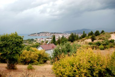 Ohri içinde belgili tanımlık geçmiş eski bir şehir ve Ohri Gölü