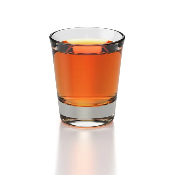 Small shot glass of whiskey — Stock Photo, Image