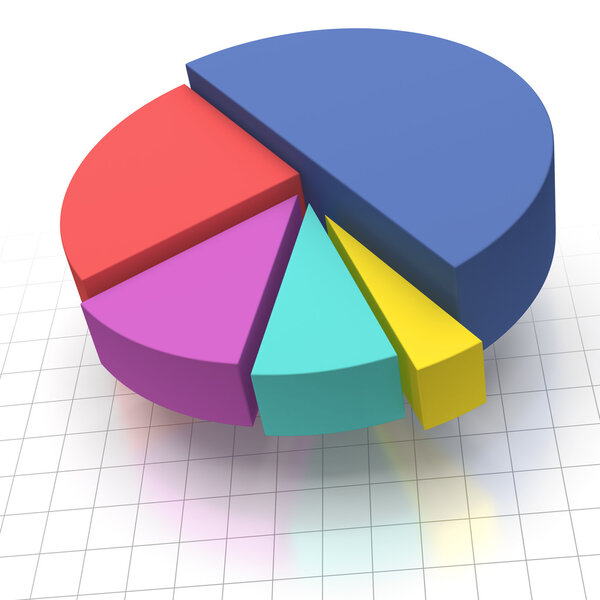 Pie Chart on Squared Graph Paper